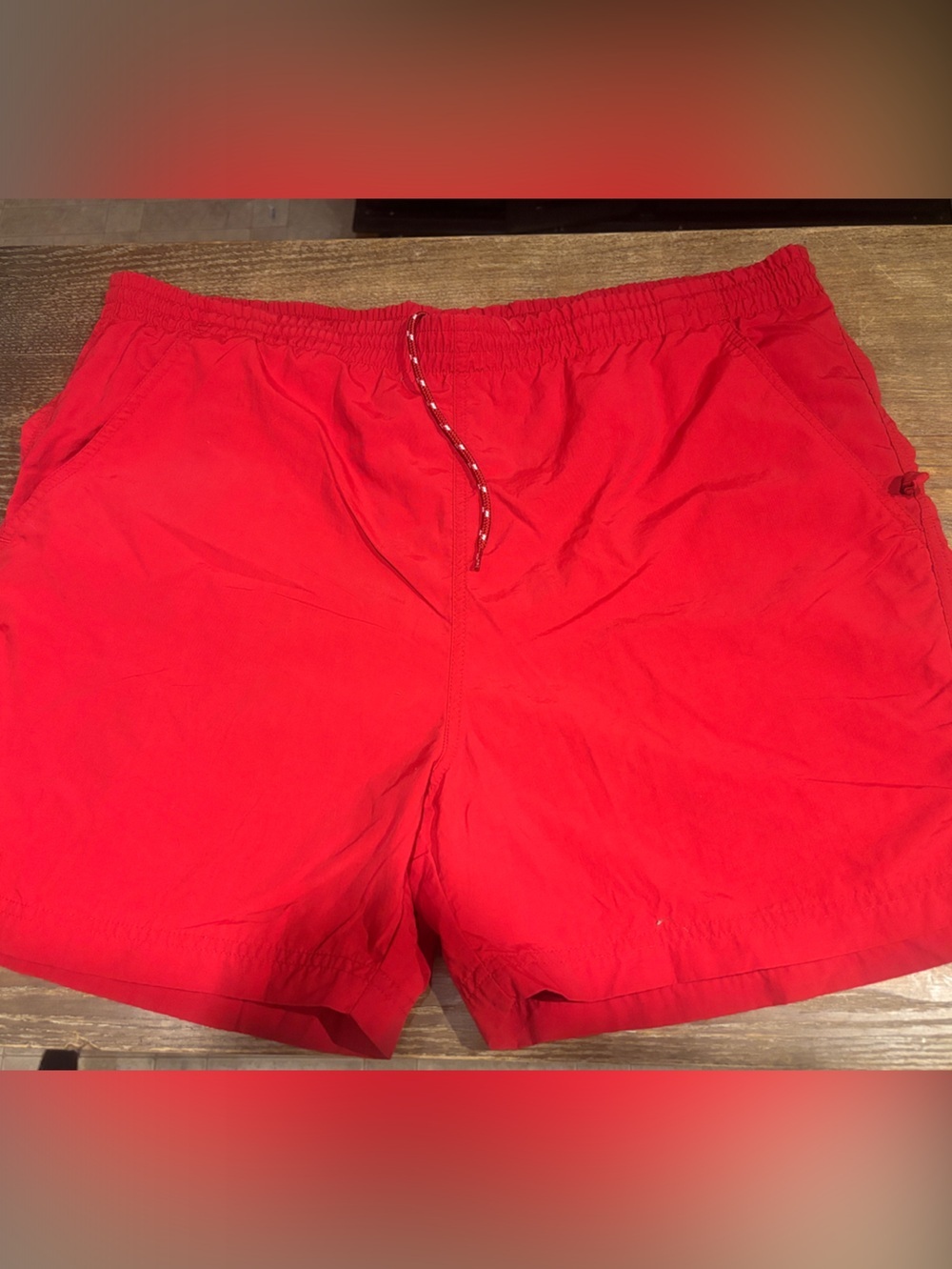 St. John's Bay Red Elastic-Waist Athletic Shorts